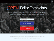 Tablet Screenshot of openpolice.org